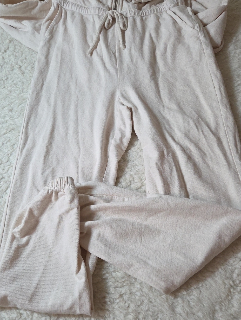 Year of Ours Sweatshirt Onesie Jumpsuit Sz S Bone 100% Cotton - Picture 10 of 16